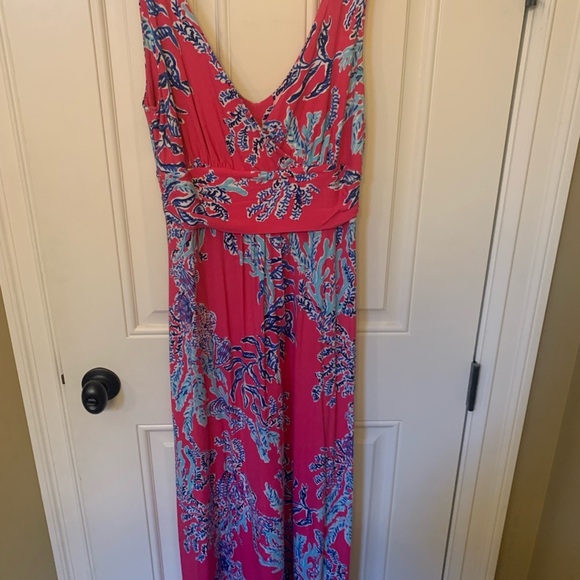 Lilly Pulitzer Pink and Blue Patterned Dress - Picture 3 of 3